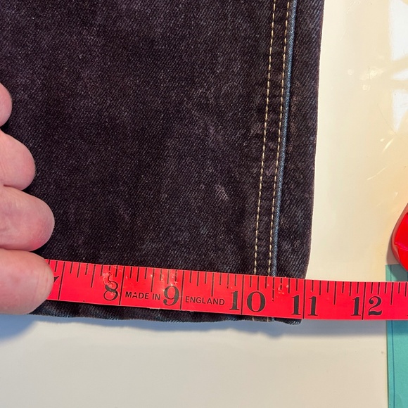 Forever 21 Women's High Rise Slim Fit Flare Leg Flocked Jeans NWOT Sz 28 - Picture 12 of 12